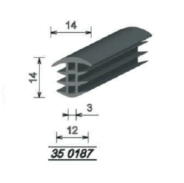 Gumovy profil 350187